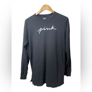 Pink Victorias Secret Sleep Long Sleeve Shirt Size Small